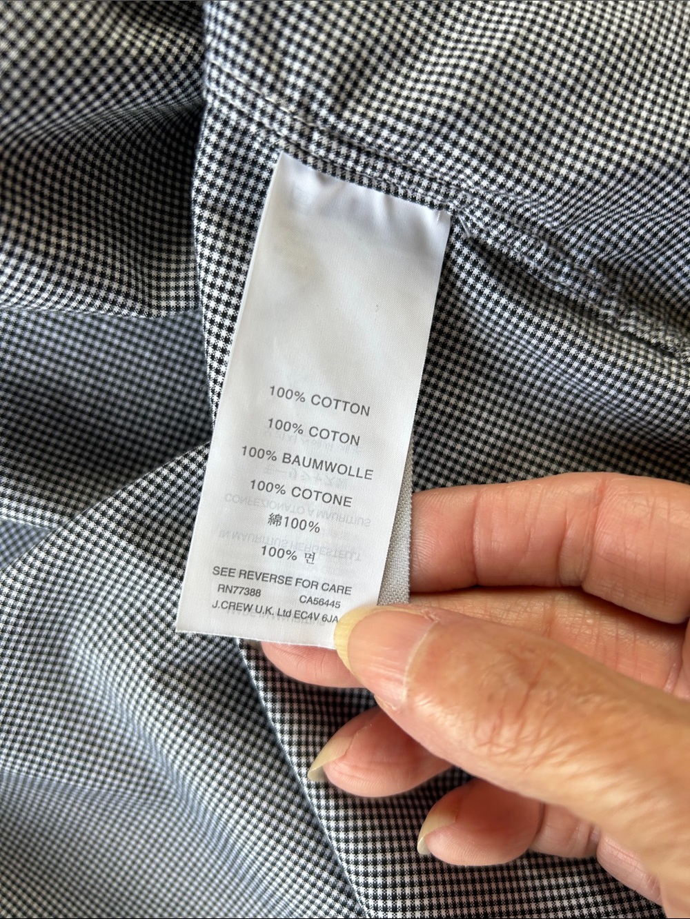 J. Crew Men’s Button-Down Ludow Shirt Micro Check Size Large - Picture 6 of 10